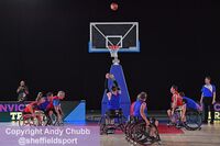 Wheelchair basketball, Invictus trials, EIS Sheffield, July 2019