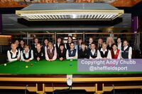 World Women's Snooker line up, Leeds, Sept 2018