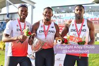 Sprint finalists, Manchester International, Sport City, Manchester, August 2016