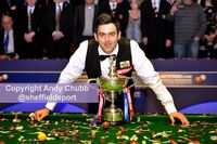 Ronnie O'Sullivan, winner World Snooker Championship, Crucible Theatre, Sheffield, May 2012